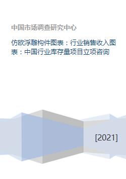 仿欧浮雕构件图表 行业销售收入图表 中国行业库存量项目立项咨询